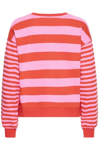 Sweatshirt "gldLULANI" in goldigen Streifen