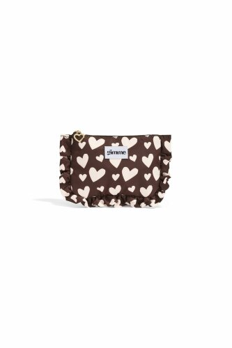 Herzchen-Makeup-Bag "gldVERA" in coffee