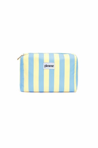 Make-up-Bag "gldSTRIPES" in gelb/blau