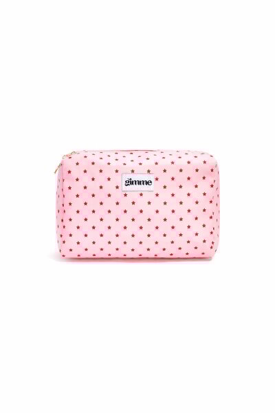 Makeup-Bag "gldLOLA" mit Sternchen in rosa/rot