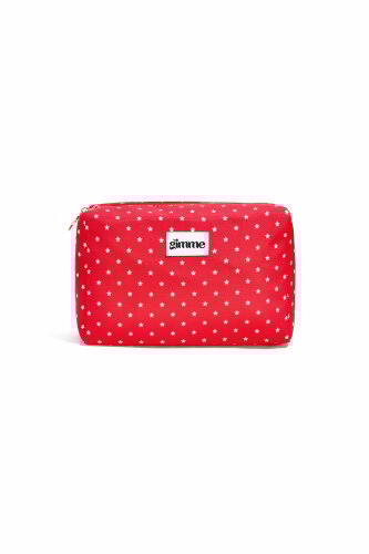 Makeup-Bag "gldLOLA" mit Sternchen in rot/gelb