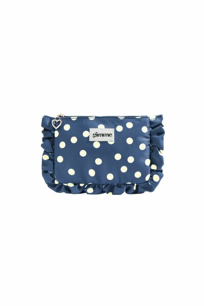 Gepunktete Makeup-Bag "gldVERA" in navyblau