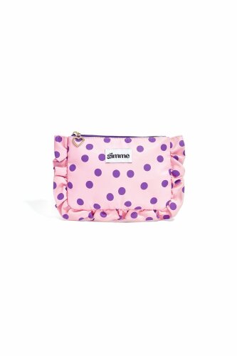 Gepunktete Makeup-Bag "gldVERA" in rosa