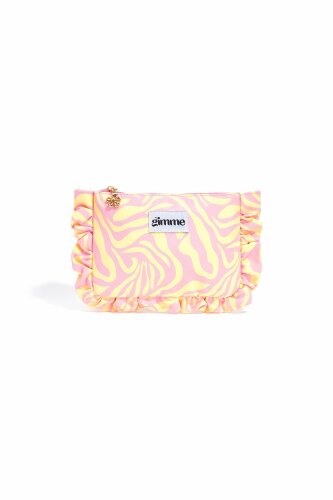 Gemusterte Makeup-Bag "gldVERA" in rosa/gelb