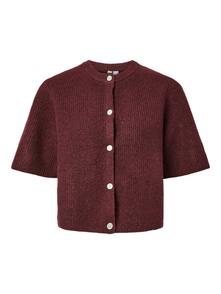 Kurzer Cardigan "gldSILLY" in Twany Port Melange
