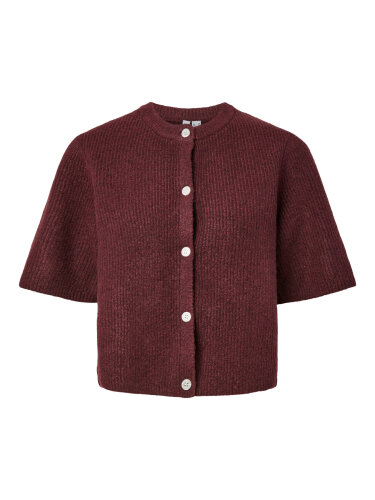 Kurzer Cardigan "gldSILLY" in Twany Port Melange