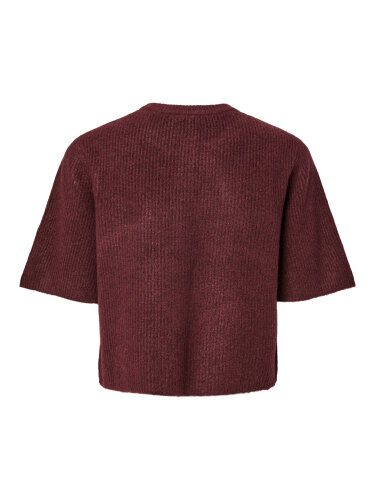 Kurzer Cardigan "gldSILLY" in Twany Port Melange