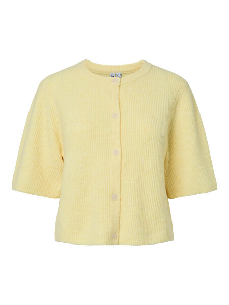 Kurzer Cardigan "gldSILLY" in Pale Banana Melange