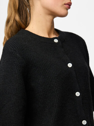 Kurzer Cardigan "gldSILLY" in schwarz