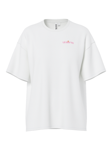 Gin-T-Shirt "gldGRINK" in Bright White