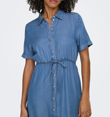 Mididress "gldCHARIS LIFE" in medium blue denim