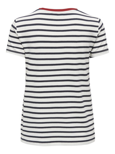 Gestreiftes T-Shirt "gldHEART" mit Eco-Viscose