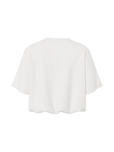 Baumwollshirt "gldINA" in Cloud Dancer