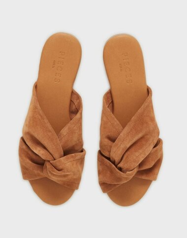 Ledersandale &quot;gldNELLIE&quot; mit Knoten in drei Farben